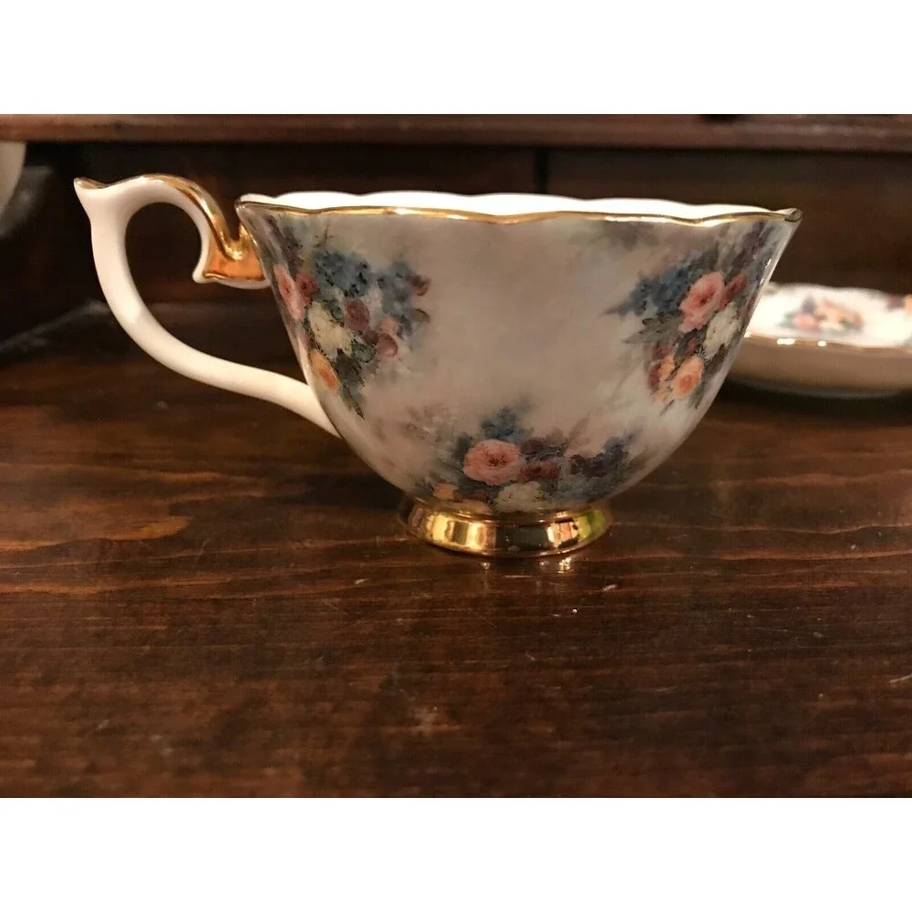 Bradford Editions Lena Liu’s Glorious Chintz - “GLORY” Teacup, Saucer & Spoon